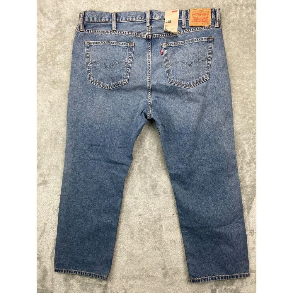 NWT Levi's 559 Men's Relaxed Straight Blue Jeans‎ 42x30